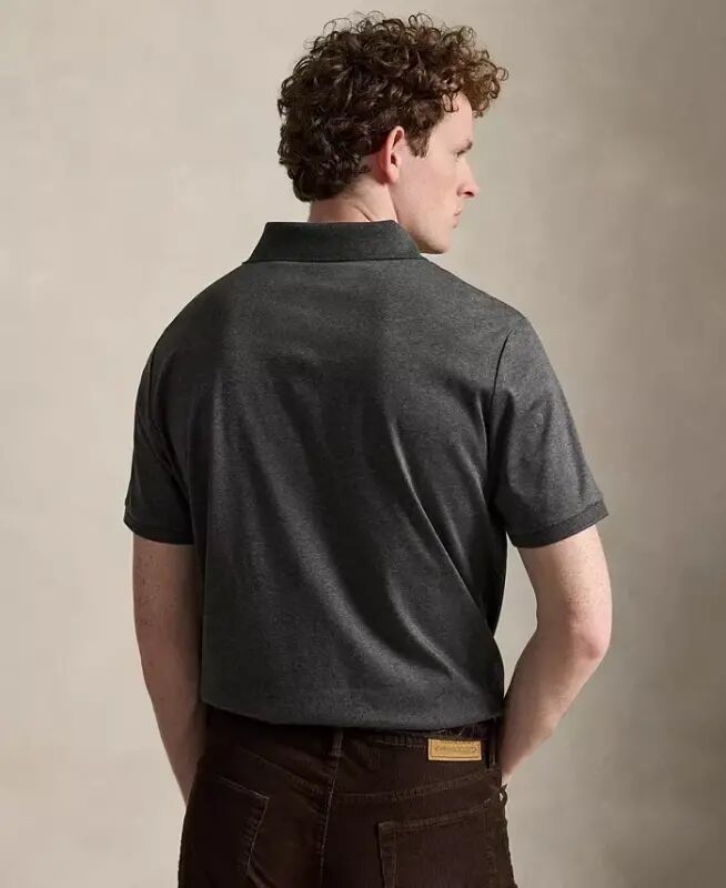 Men's Classic-Fit Soft Cotton Polo Shirt - Windsor Heather - 5