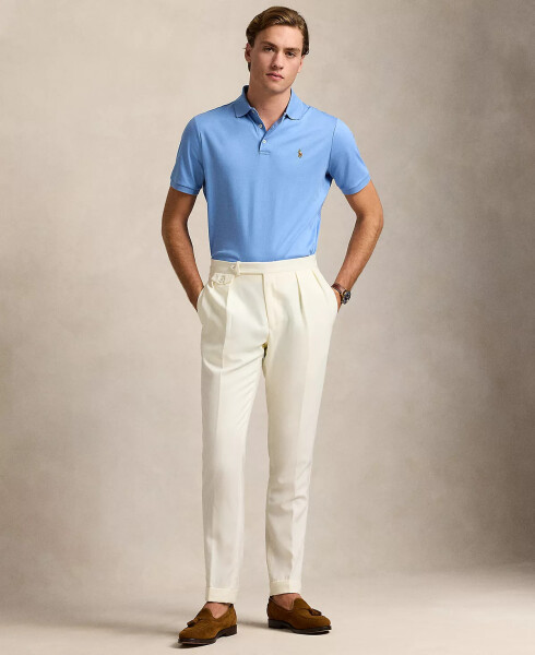 Men's Classic Fit Soft Cotton Polo Sky Blue - 4