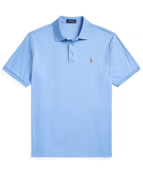 Men's Classic Fit Soft Cotton Polo Sky Blue - 5