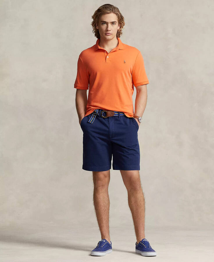 Men's Classic Fit Soft Cotton Polo Summer Coral - 4