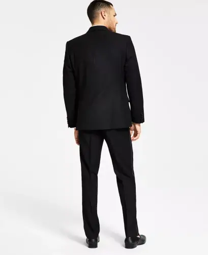 Men's Classic-Fit Stretch Black Tuxedo Jacket, Created for Modazone -Black - 5