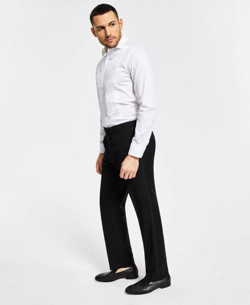 Men's Classic-Fit Stretch Black Tuxedo Pants, Created for Modazone Black - 1