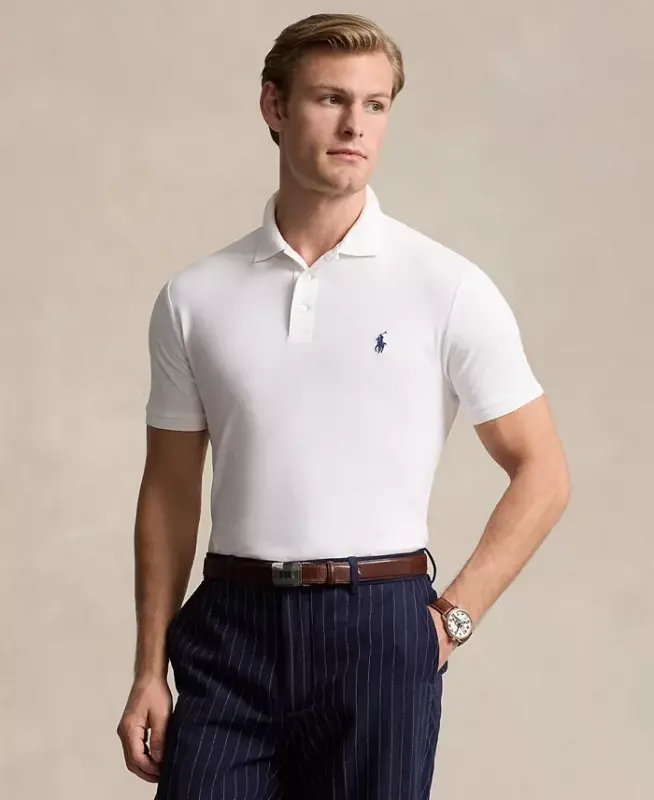 Men's Classic-Fit Stretch Mesh Polo Shirt - 1