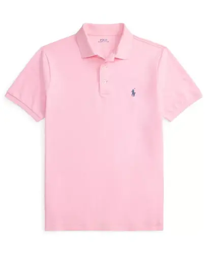 Men's Classic-Fit Mesh Polo Shirt - Carmel Pink - 3
