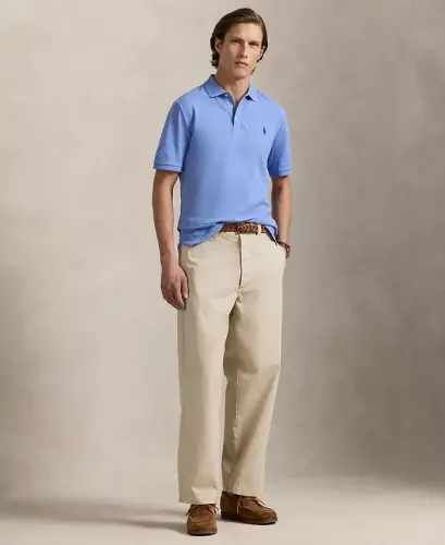 Men's Classic-Fit Mesh Polo Shirt - Fall Blue - POLO RALPH LAUREN (1)