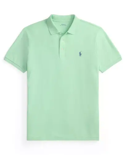 Men's Classic-Fit Mesh Polo Shirt - Pastel Mint - 3