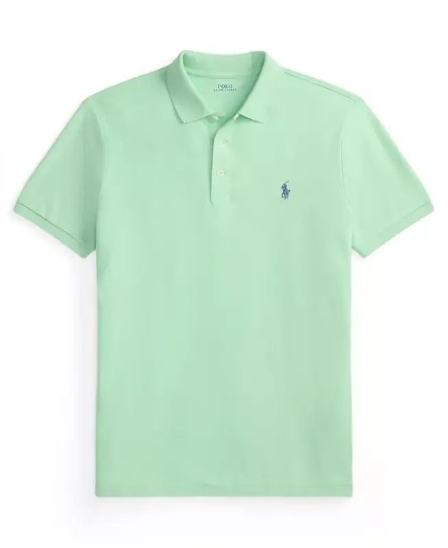 Men's Classic-Fit Mesh Polo Shirt - Pastel Mint - 3
