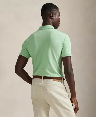Men's Classic-Fit Mesh Polo Shirt - Pastel Mint - 4