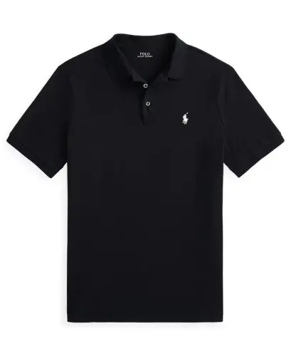 Men's Classic-Fit Stretch Mesh Polo Shirt - Polo Black/Smoke - 5