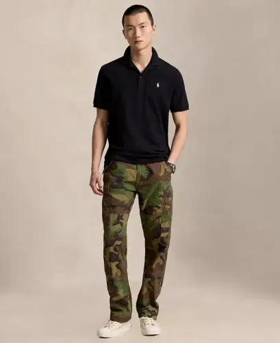 Men's Classic-Fit Stretch Mesh Polo Shirt - Polo Black/Smoke - POLO RALPH LAUREN (1)