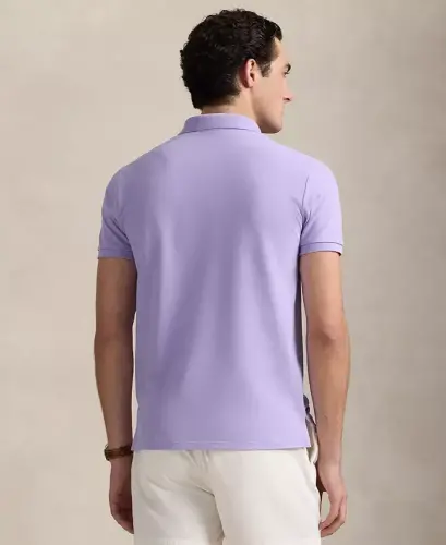 Men's Classic-Fit Mesh Polo Shirt - Powder Purple - 4