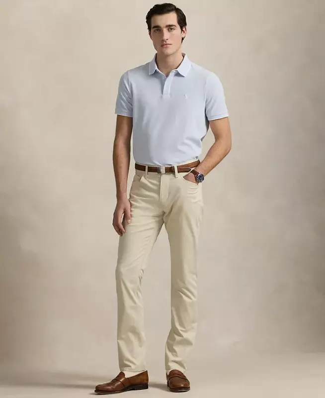 Men's Classic-Fit Stretch Oxford Mesh Polo - 2