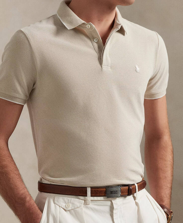 Men's Classic-Fit Stretch Oxford Mesh Polo - 3