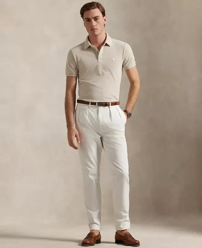 Men's Classic-Fit Stretch Oxford Mesh Polo - 2