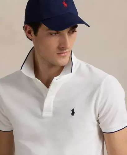 Men's Classic-Fit Stretch Oxford Mesh Polo - 3