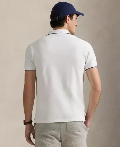 Men's Classic-Fit Stretch Oxford Mesh Polo - 4