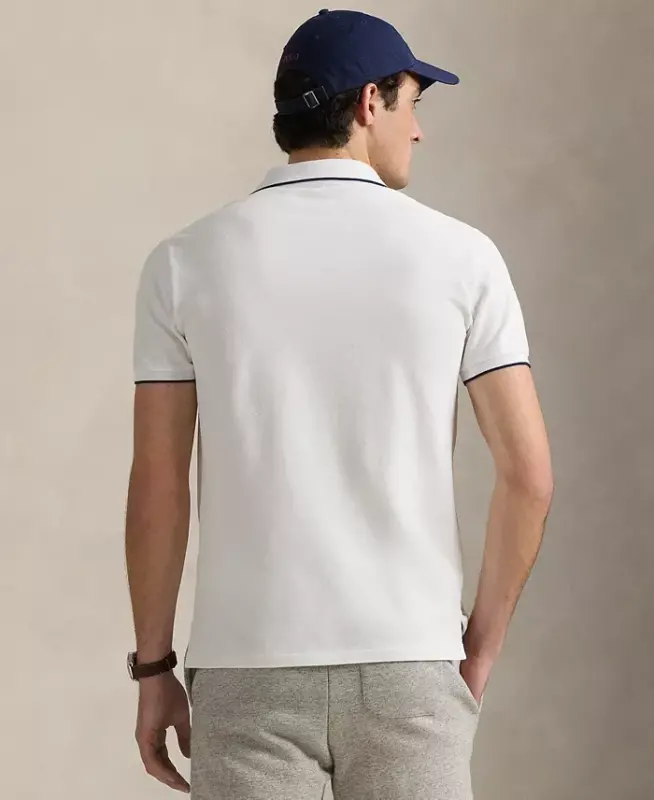 Men's Classic-Fit Stretch Oxford Mesh Polo - 4