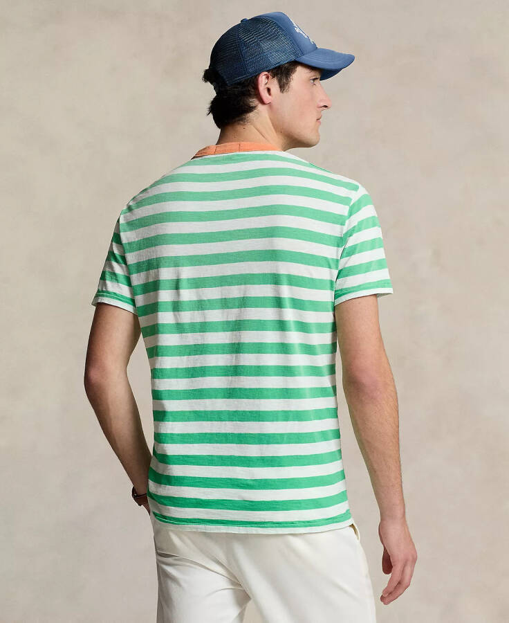 Men's Classic-Fit Striped Jersey T-Shirt Summer Emerald Multi - 2