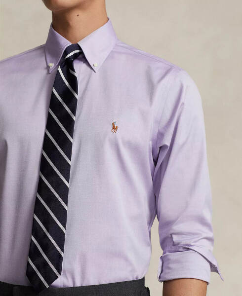 Men's Classic-Fit Striped Oxford Shirt Light Purple/White - 3