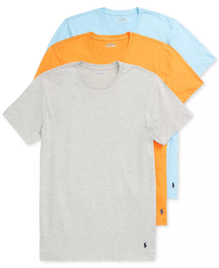 Men's Classic-Fit Undershirt, 3-Pack Andover Hthr / Resort Orange / Sutton Blue - 1