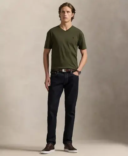 Men's Classic-Fit V-Neck T-Shirt - COMPANY OLIVE/C8526 - Polo Ralph Lauren (1)