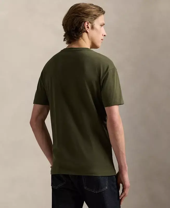 Men's Classic-Fit V-Neck T-Shirt - COMPANY OLIVE/C8526 - 4