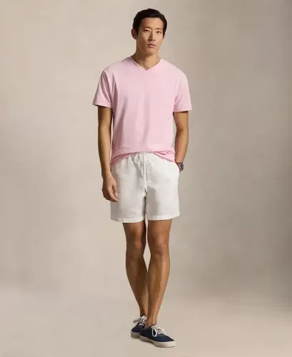 Men's Classic-Fit V-Neck T-Shirt - Garden Pink - POLO RALPH LAUREN (1)