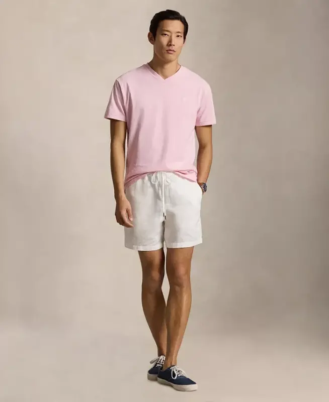 Men's Classic-Fit V-Neck T-Shirt - Garden Pink - 2