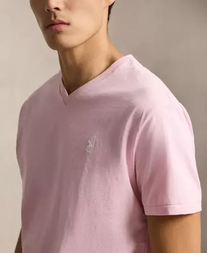 Men's Classic-Fit V-Neck T-Shirt - Garden Pink - 3