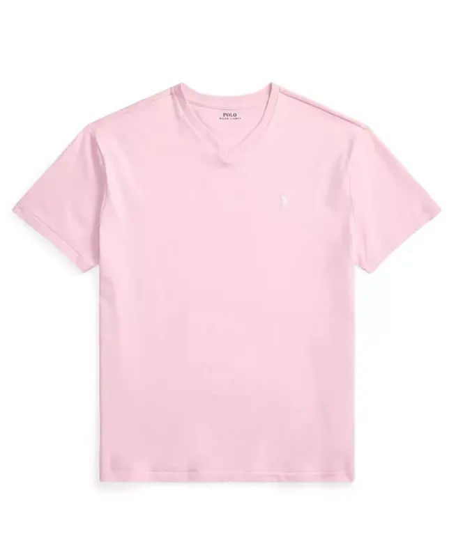 Men's Classic-Fit V-Neck T-Shirt - Garden Pink - 5