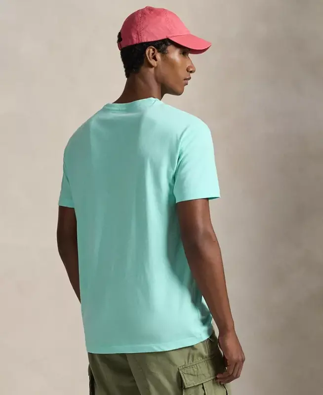 Men's Classic-Fit V-Neck T-Shirt - New Aqua - 4