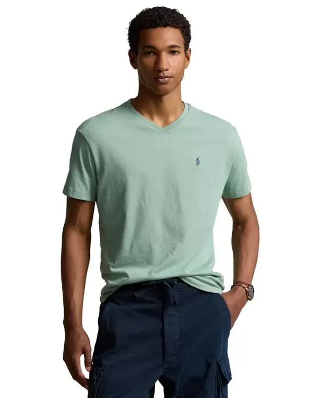 Men's Classic-Fit V-Neck T-Shirt - NEW IRIS BLUE/C1730 - 1