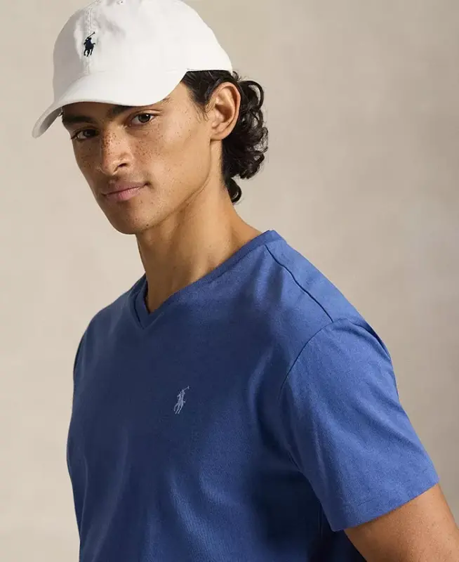 Men's Classic-Fit V-Neck T-Shirt - Old Royal - 3