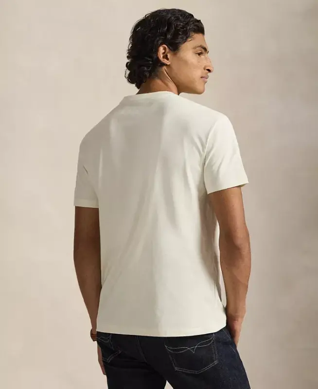 Men's Classic-Fit V-Neck T-Shirt - ParcModazoneent Cream - 4