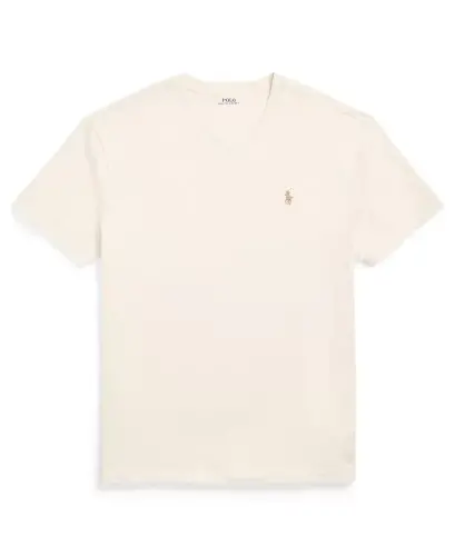 Men's Classic-Fit V-Neck T-Shirt - ParcModazoneent Cream - 5