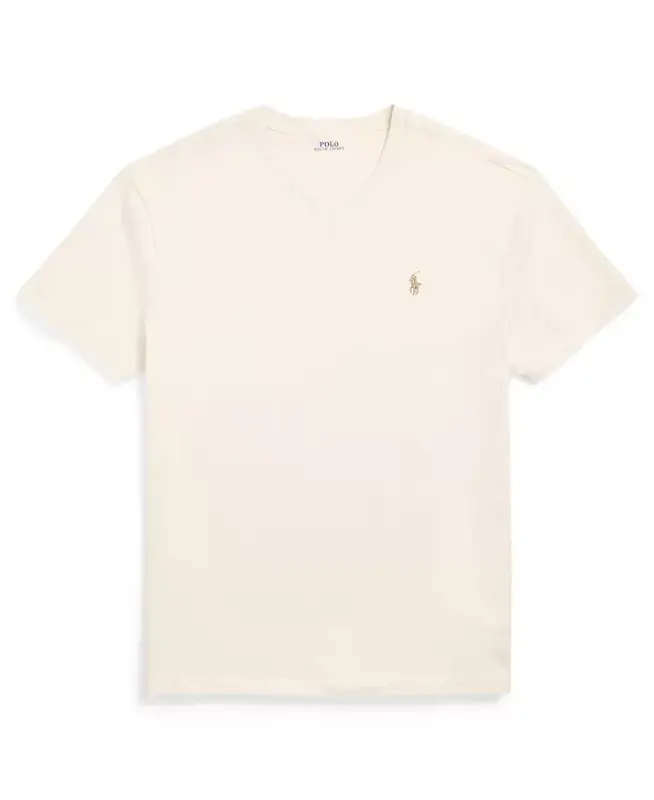 Men's Classic-Fit V-Neck T-Shirt - ParcModazoneent Cream - 5