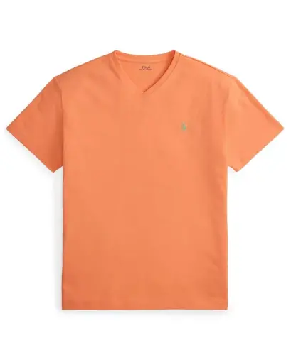 Men's Classic-Fit V-Neck T-Shirt - Pompano Orange - 5