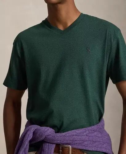 Men's Classic-Fit V-Neck T-Shirt - Scotch pine heather - Polo Ralph Lauren (1)