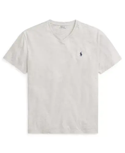 Men's Classic-Fit V Neck T-Shirt-Taylor Heather - 4