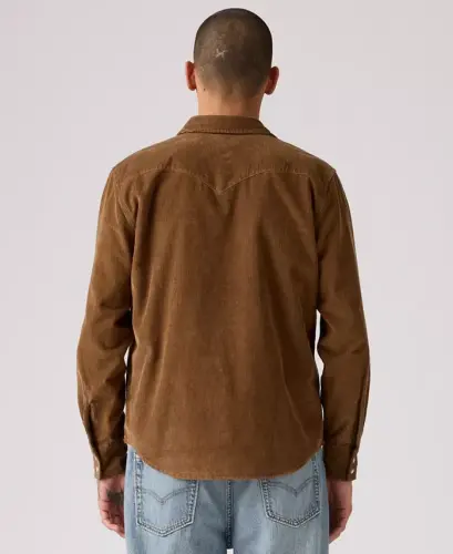 Men's Classic-Fit Western Shirt - Bison - 3