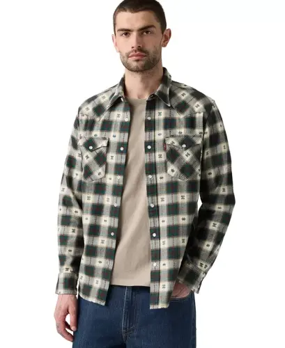 Men's Classic-Fit Western Shirt - Coffee - Levi's (1)