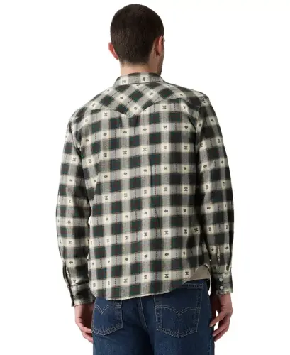 Men's Classic-Fit Western Shirt - Coffee - 4