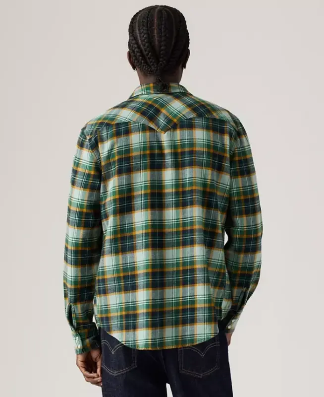 Men's Classic-Fit Western Shirt - Julius Plaid Abyss - 3