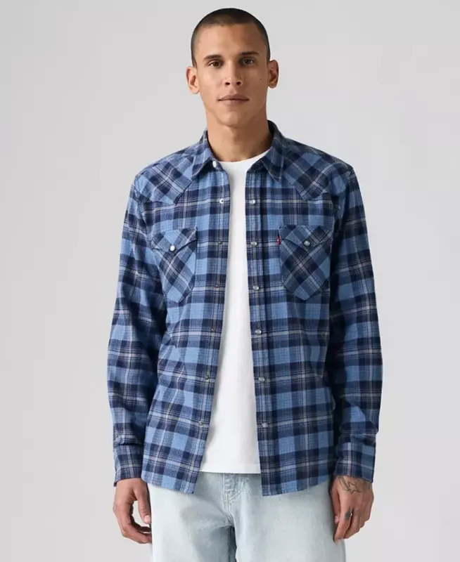 Men's Classic-Fit Western Shirt - Pld Quiet Harbor - LEVI'S