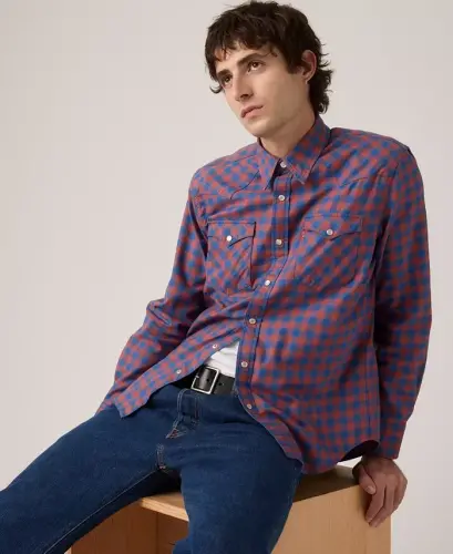 Men's Classic-Fit Western Shirt - Sunshine Blue - 3