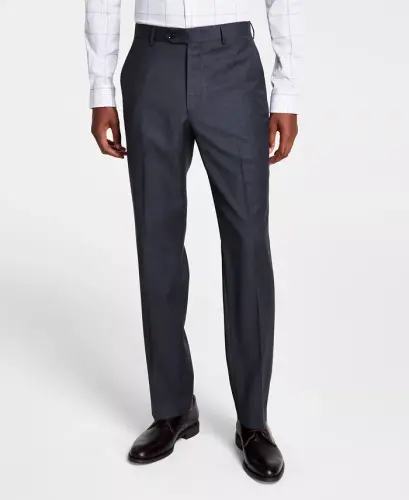 Men's Classic-Fit Wool-Blend Stretch Solid Suit Pants - MICHAEL KORS (1)