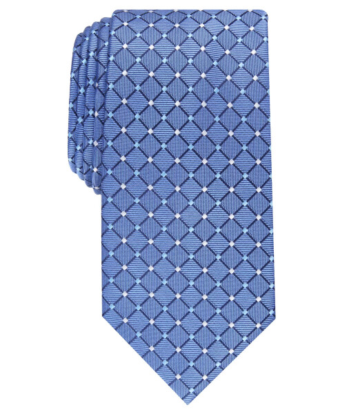 Men's Classic Grid Tie, Created for Modazone Blue - 1