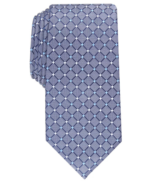 Men's Classic Grid Tie, Created for Modazone Steel - 1