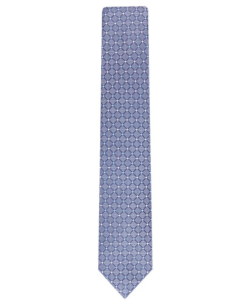 Men's Classic Grid Tie, Created for Modazone Steel - 2