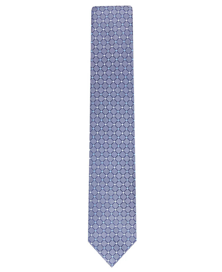 Men's Classic Grid Tie, Created for Modazone Steel - 2